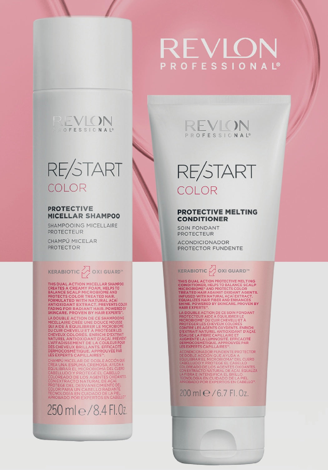 Revlon RE/Start Color Protective Micellar Shampoo 250ml Conditioner 150mL