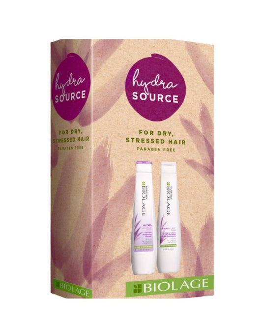 Matrix Biolage Hydrasource Shampoo And Detangling Solution 400ml Gift Pack - Salon Warehouse