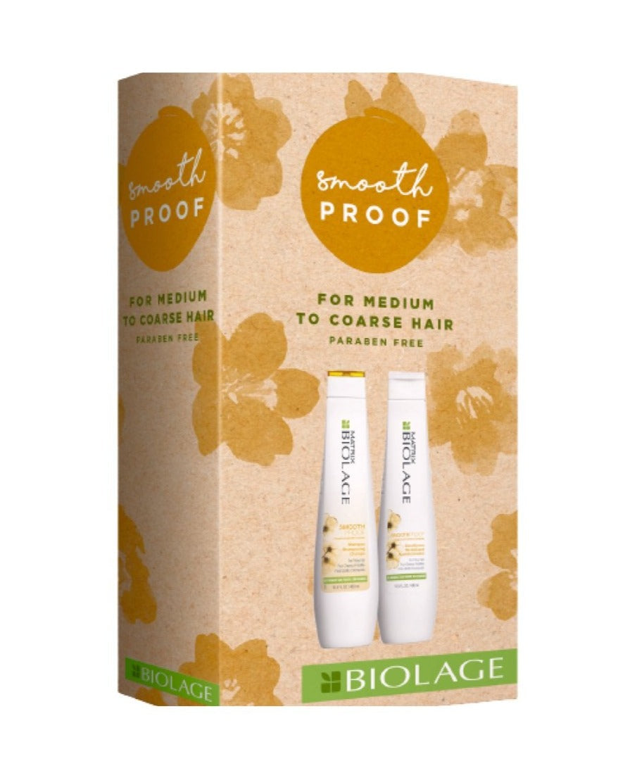 Matrix Biolage Smoothproof Shampoo And Conditioner 400ml Gift Pack - Salon Warehouse
