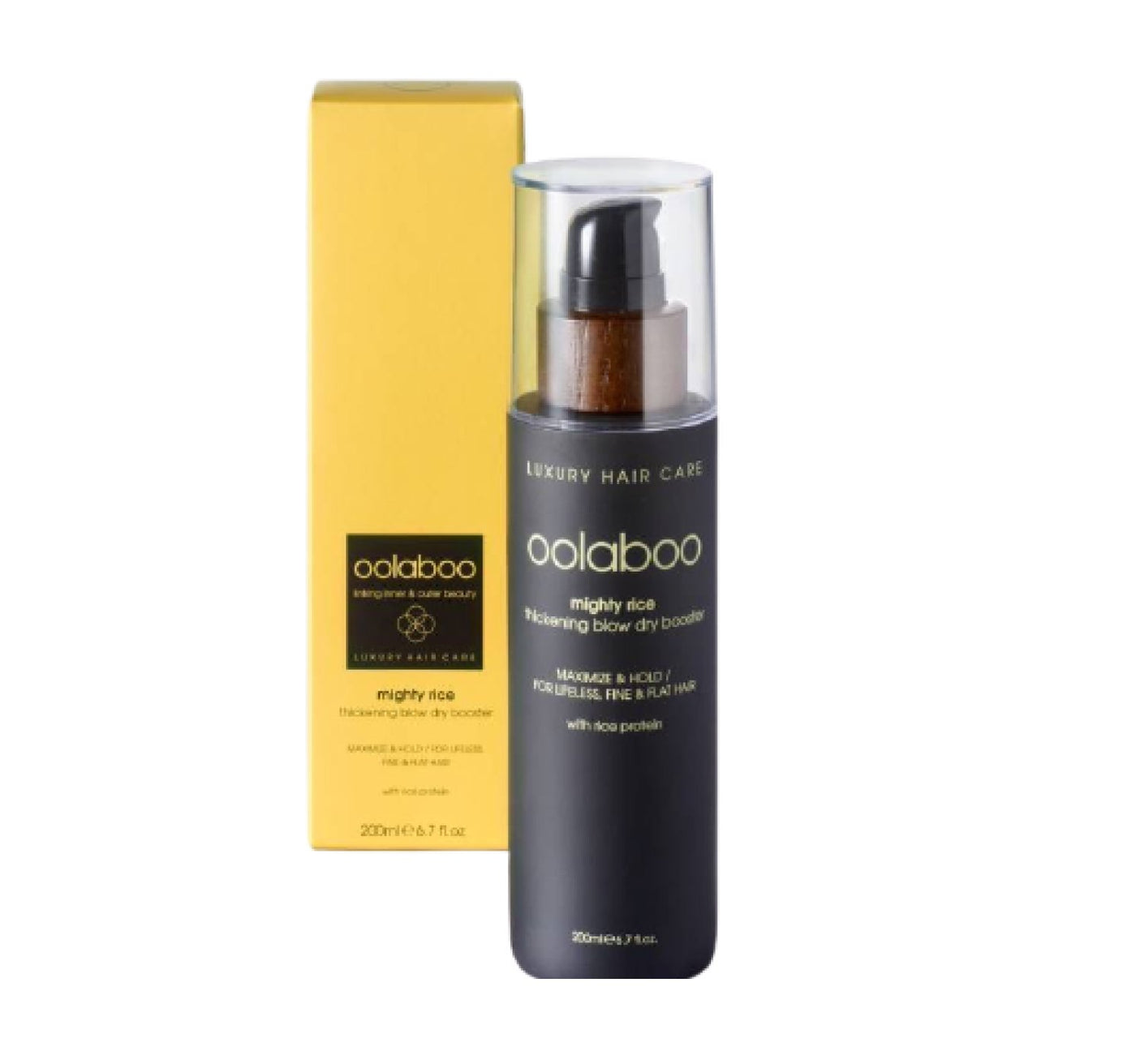 Oolaboo Mighty Rice Blow Dry Booster 200 ml - Salon Warehouse