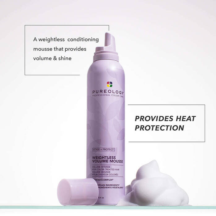 Pureology Style + Protect Weightless Volume Mousse 238g - Salon Warehouse