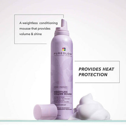 Pureology Style + Protect Weightless Volume Mousse 238g - Salon Warehouse