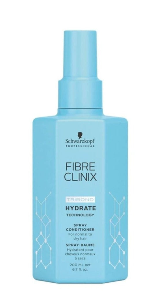 Schwarzkopf Professional Fibre Clinix Hydrate Spray Conditioner 200ml - Salon Warehouse