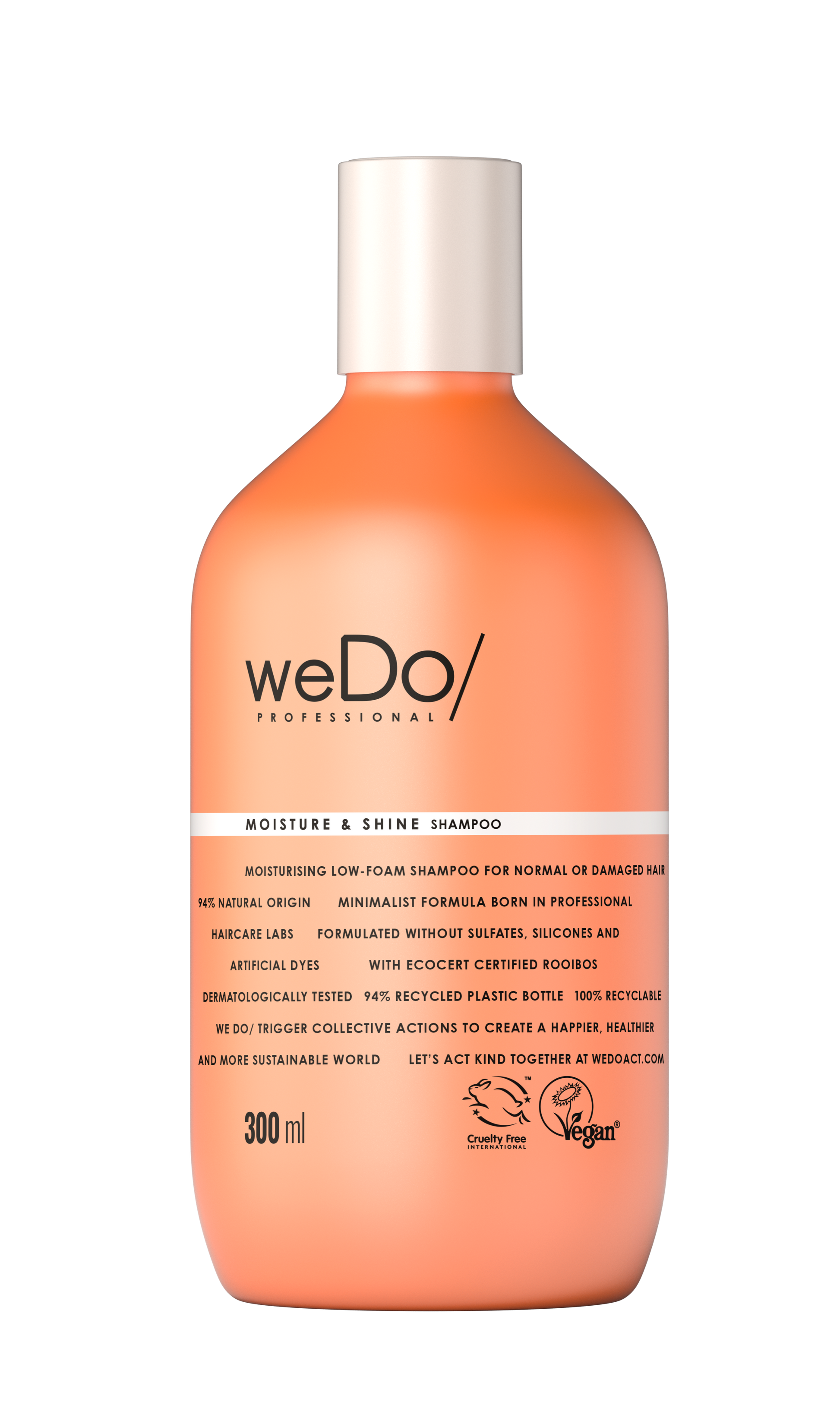 weDo MOISTURE & SHINE SHAMPOO 300ML - Salon Warehouse