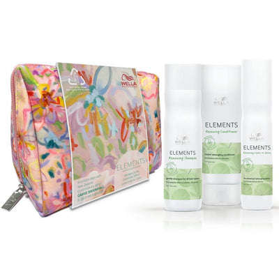 Wella Elements Trio Gift Pack - Shampoo, Conditioner & Leave-In Spray