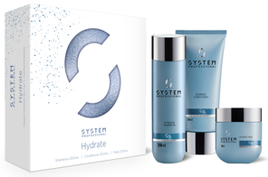 Wella System Professional Hydrate Mask Gift Set Trio - Shampoo, Conditioner & Mask