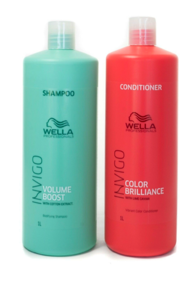 Wella Invigo Bodifying Shampoo & Brilliance Conditioner 1 Litre Duo - Salon Warehouse