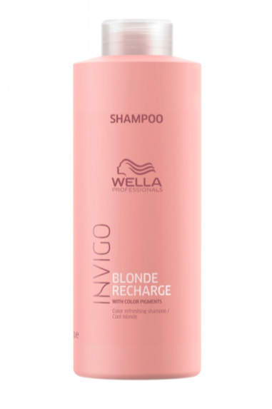Wella Blonde Recharge Invigo Cool Blonde Shampoo 1000ml - Salon Warehouse