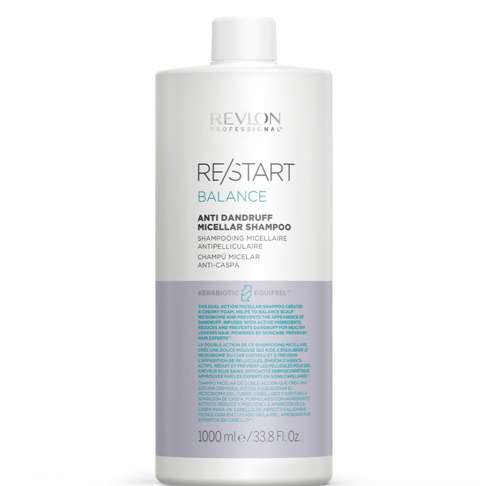 Revlon Re/Start Balance Anti-Dandruff Micellar Shampoo 1000ml - Salon Warehouse