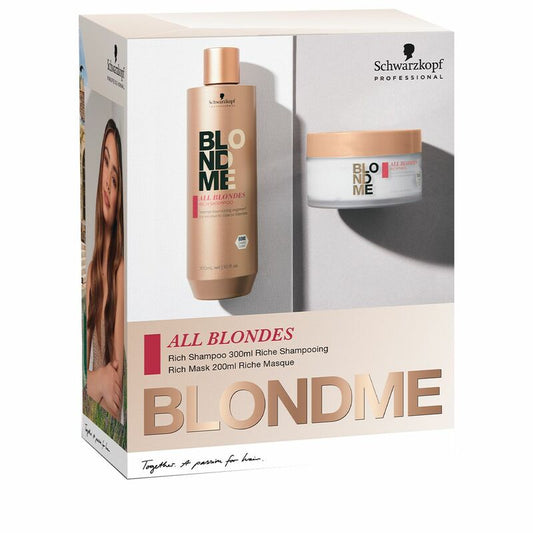 Schwarzkopf Professional BlondMe Rich Shampoo 300ml + Rich Mask All Blondes 200ml Duo - Salon Warehouse 