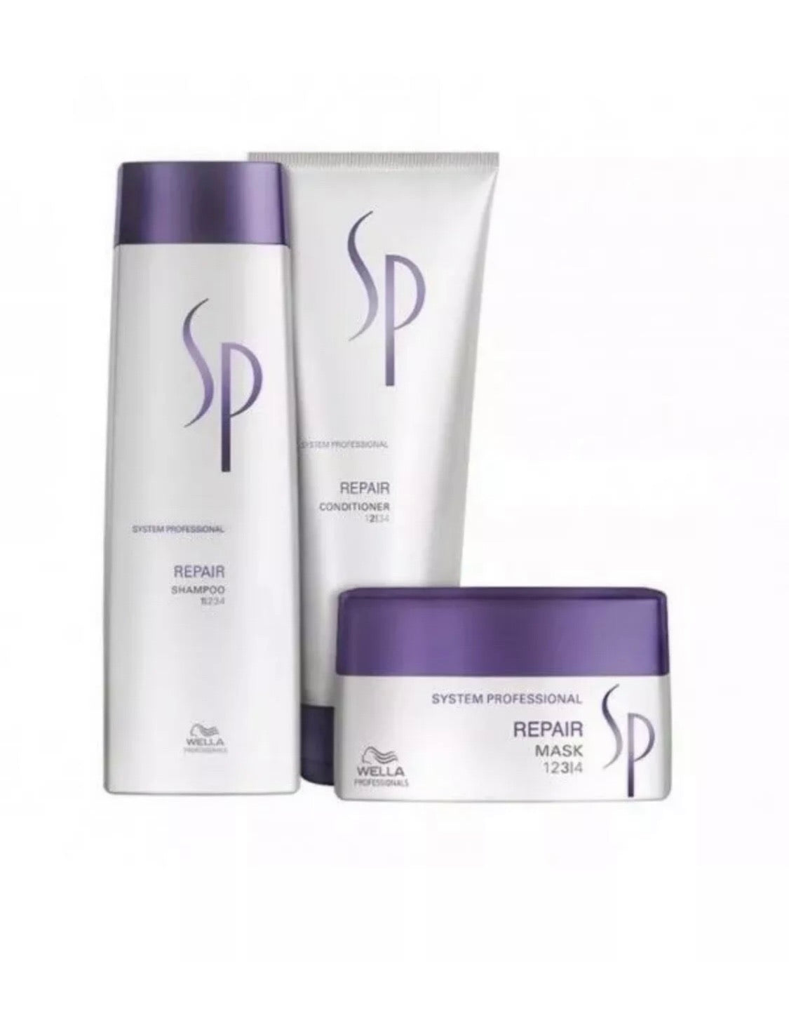 Wella SP Repair Shampoo 250ml, Conditioner 200ml & Mask 200ml Trio - Salon Warehouse