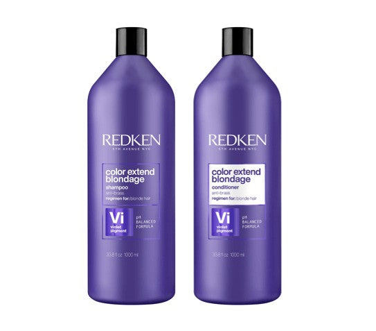 Redken Color Extend Blondage 1L Shampoo and Conditioner Bundle - Salon Warehouse