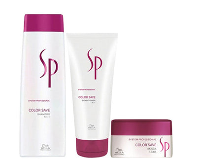 Wella System Professional Color Save Shampoo 250ml Conditioner 200ml Mask 150ml - Salon Warehouse