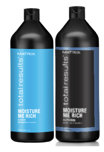 Matrix Total Results Moisture Me Rich Shampoo And Conditioner 1l Duo - Salon Warehouse