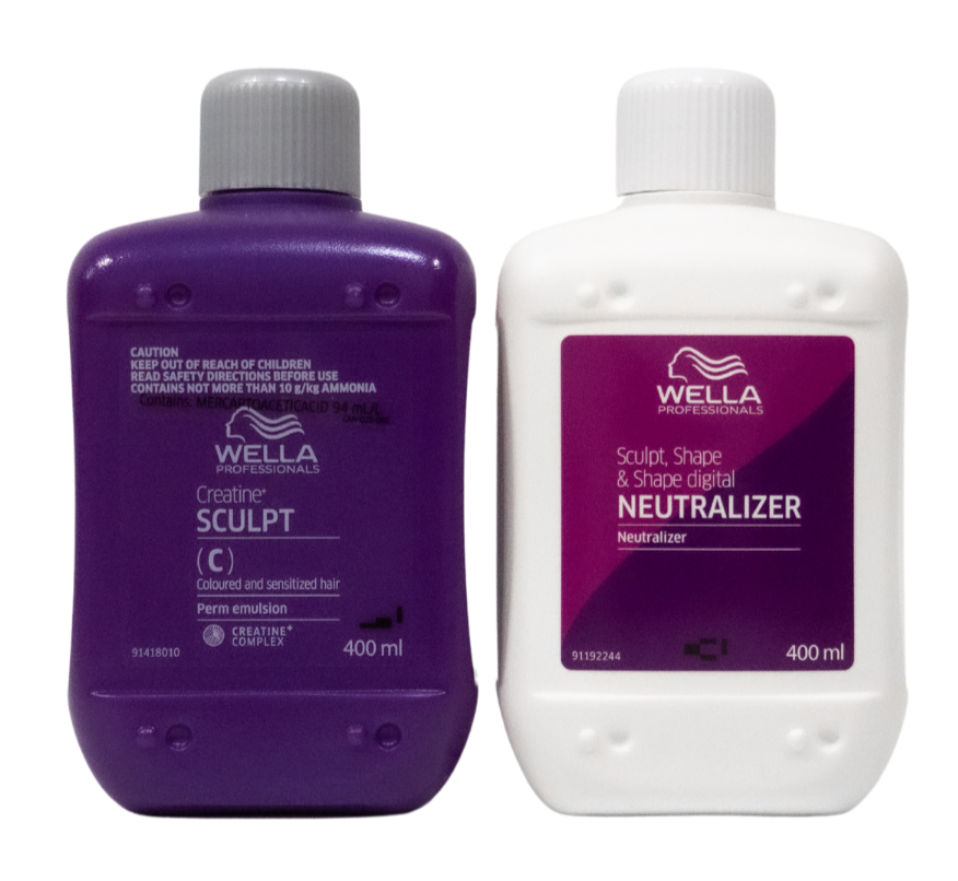 Creative + Sculpt Coloured/Sensitised Wella Creative Sculpt Perm Hair Kit 400ml C - Salon Warehouse