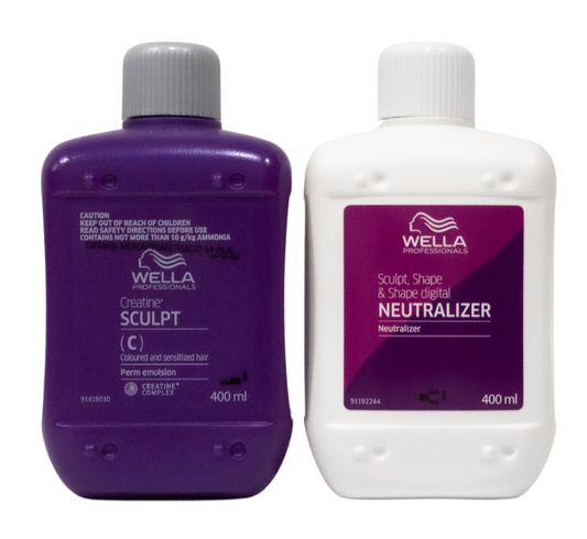 Creative + Sculpt Coloured/Sensitised Wella Creative Sculpt Perm Hair Kit 400ml C - Salon Warehouse